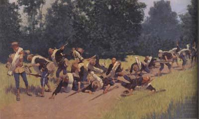 Scream of Shrapnel at San Juan Hill (mk43), Frederic Remington